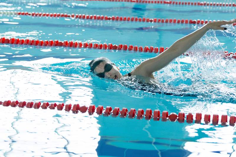 Competición ADS de natación en Collado Villalba el 23 de abril