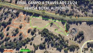 Mapa de los circuitos del cross ADS en Alpedrete